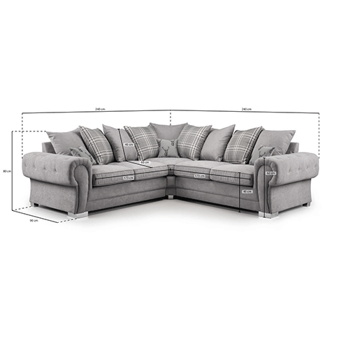 Verona scatter back corner sofa - Envogue Furniture