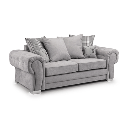 VERONA SCATTER BACK 3 SEATER SOFA - Envogue Furniture