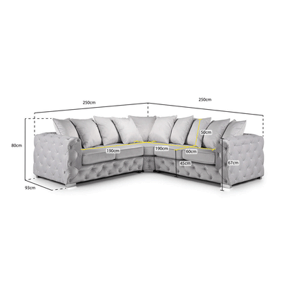 Ashton Corner Sofa - Envogue Furniture