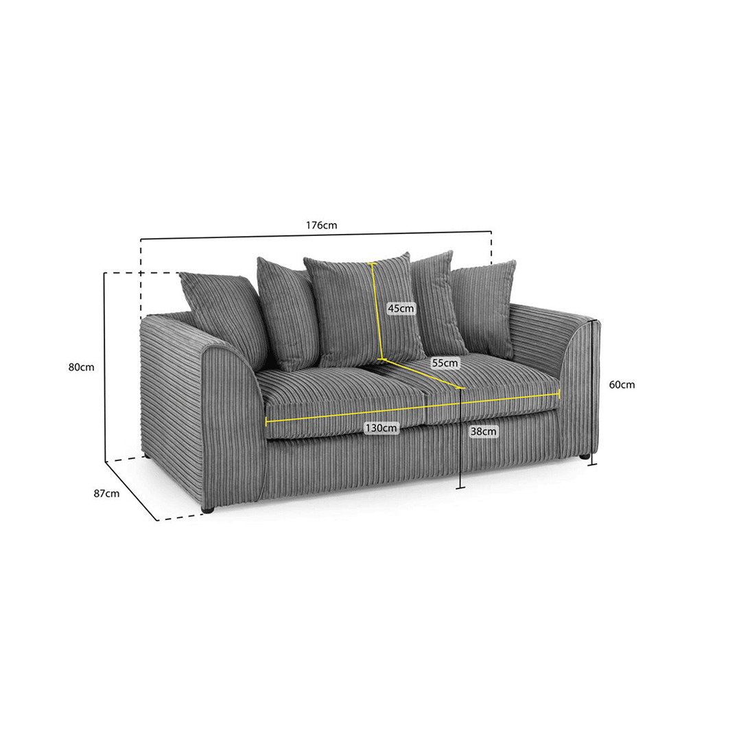 Harley jumbo sofa - Envogue Furniture