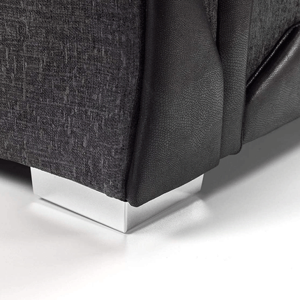 Shannon Sofa 3+2 Seater Grey and Black - Envogue Furniture