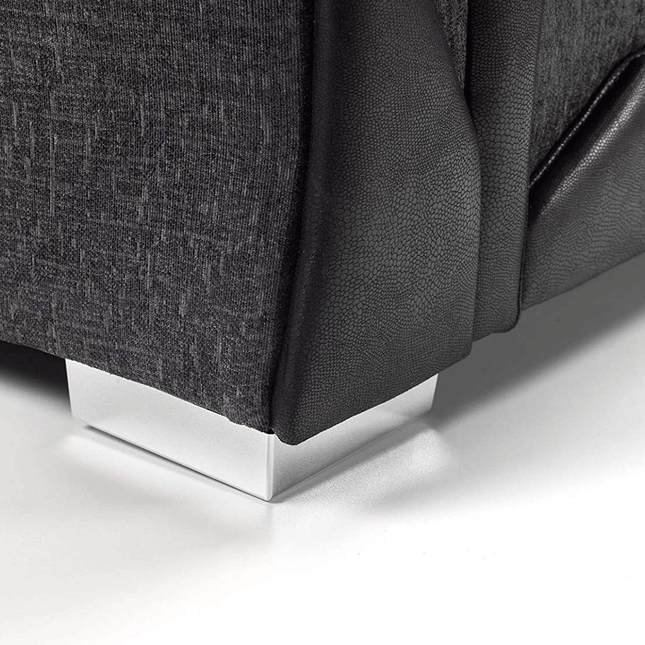 Shannon Sofa 3+2 Seater Grey and Black - Envogue Furniture