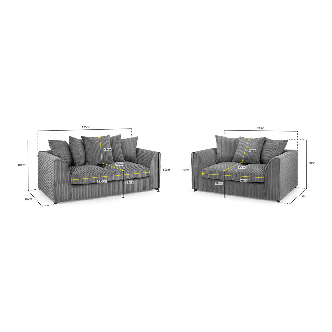 Harley jumbo sofa - Envogue Furniture