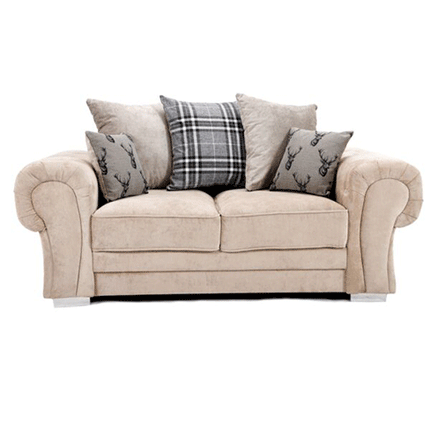 Verona Sofa 3+2 Seater Scatter Back Mink - Envogue Furniture