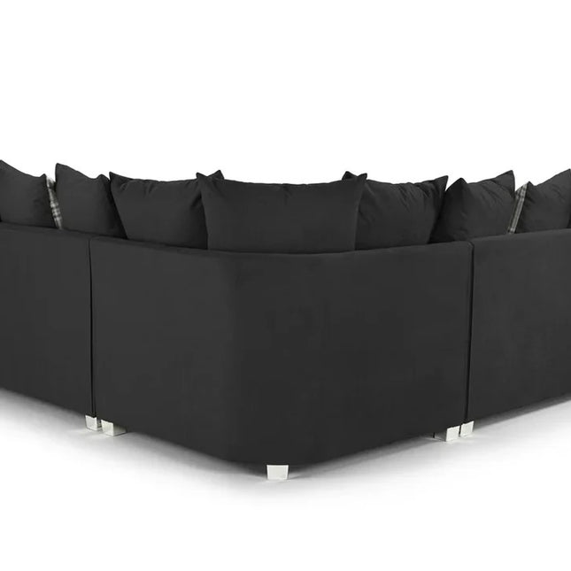 Verona 2C2 Corner for Living Room, Grey Fabric ...
