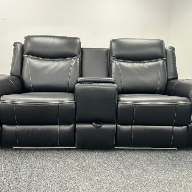 Parada Leather Electric Recliner Sofa 3+2 Seater-Bluetooth/USB/C-Type/Led/Cooling-Heating Cup Holders