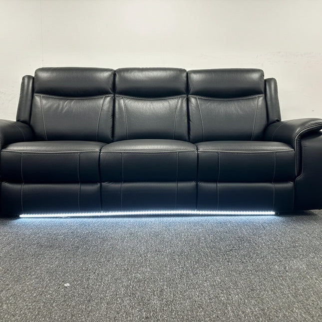 Parada Leather Electric Recliner Sofa 3+2 Seater-Bluetooth/USB/C-Type/Led/Cooling-Heating Cup Holders