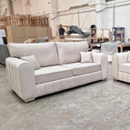 Cream / 3 Seater High Back