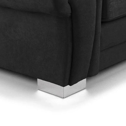 Verona sofa 3+2 Seater Scatter Back Black - Envogue Furniture