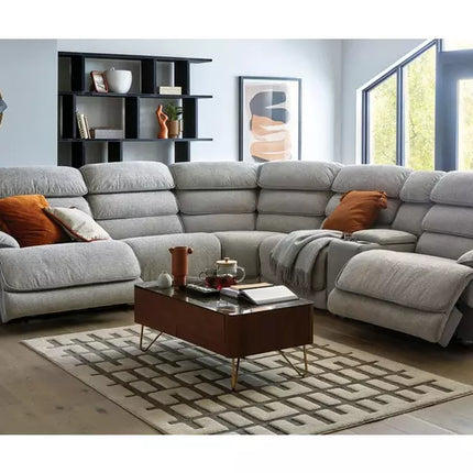 DFS Lakelyn Express Fabric Electric Recliner Modular Corner Sofa With USB Ports Power Recliner Sofa