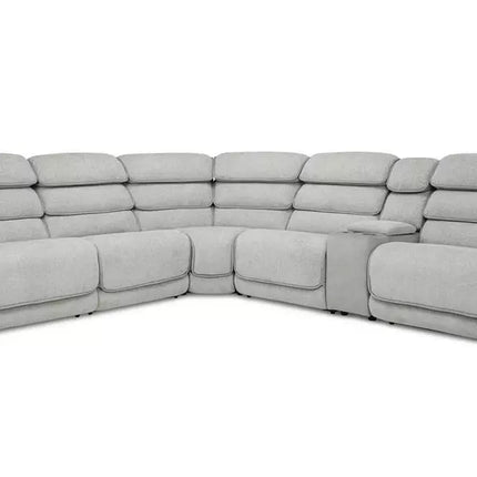 ENV Lakelyn Express Fabric Electric Recliner Modular Corner Sofa With USB Ports Power Recliner Sofa