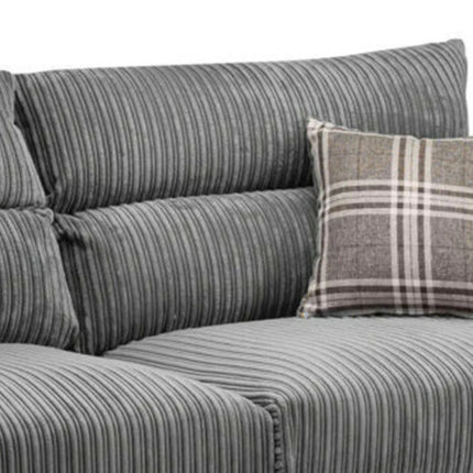 Logan 3+2 Sofa Set Black-Grey