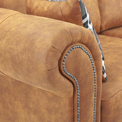 Oakland Leather 3 + 2 Sofa Suite 