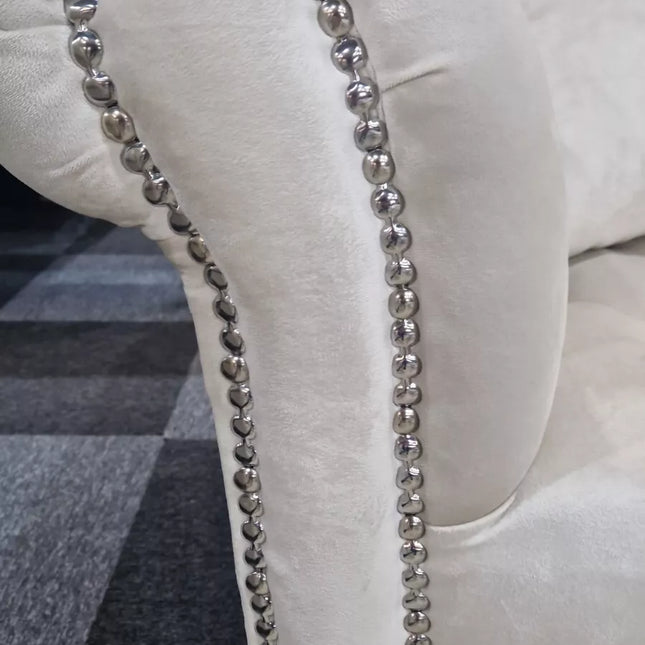 Elegance Chesterfield Sofa 3+2 Cream