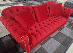 Elegance Chesterfield Sofa 3+2 Red