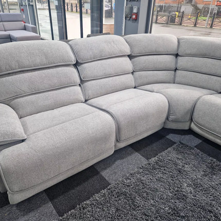 ENV Lakelyn Express Fabric Electric Recliner Modular Corner Sofa With USB Ports Power Recliner Sofa