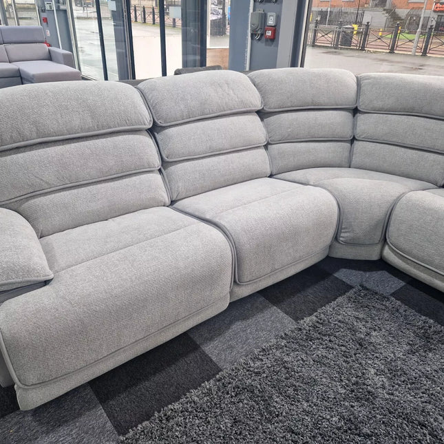 ENV Lakelyn Express Fabric Electric Recliner Modular Corner Sofa With USB Ports Power Recliner Sofa