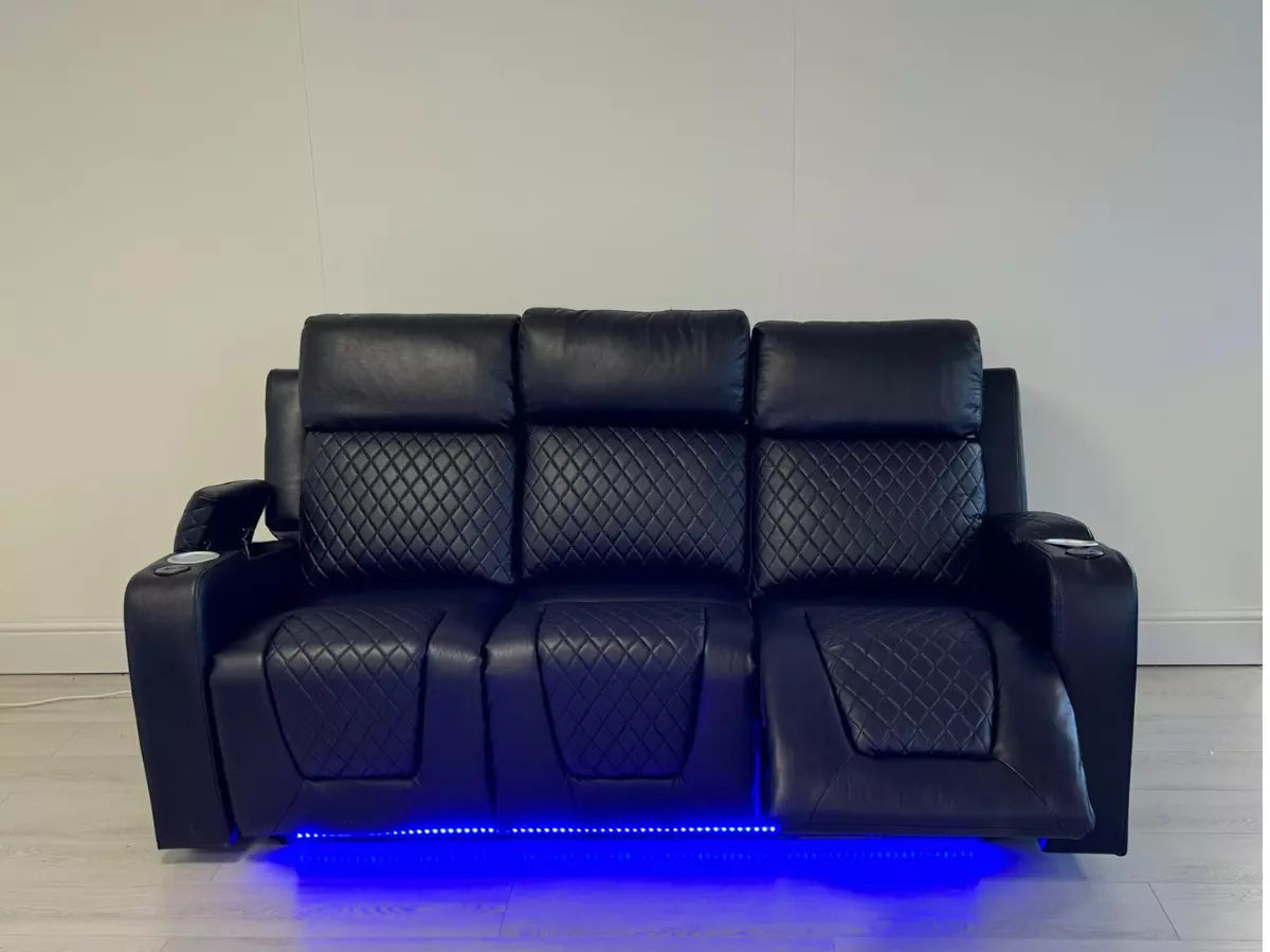 Florida Electric Recliners 3+2 Seater Leather Sofa