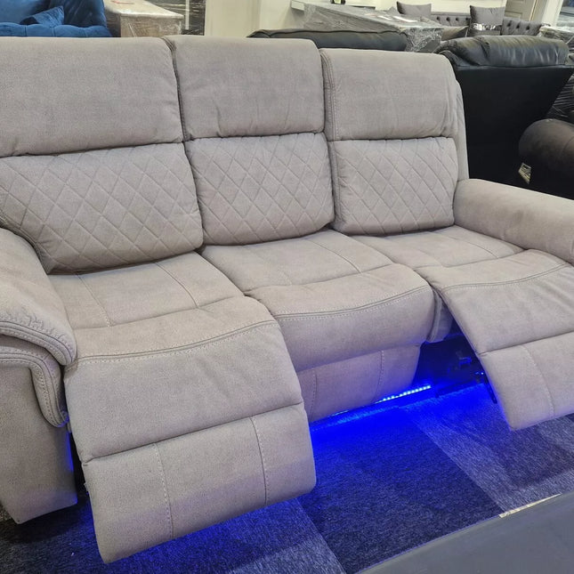 Florence Fabric Electric Recliner Sofa 3+2 Seater - Envogue Furniture uk