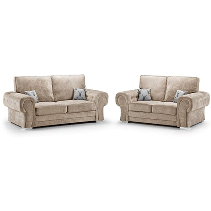 VERONA FULL BACK SOFA 3+2 SEATER MINK
